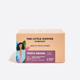 Coffee Bundle: 1 single origin coffee tin (250g) and 1 pack of 10 home compostable coffee pods (5g)